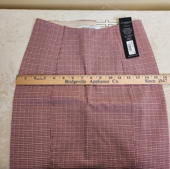Liverpool Pencil Skirt Size 0/25 Petite Sweet Berry - Picture 8 of 13
